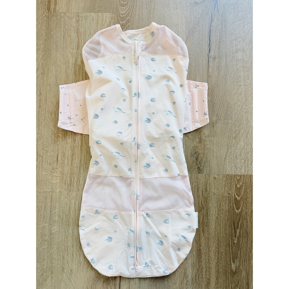 Happiest Baby SNOO Sleep Sack Swaddle Planet Print Pink Sz Large 4-6 Months